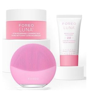Foreo LUNA Mini 3 Skincare Bundle | Cleansing Brush, Foam & Balm | New & Sealed